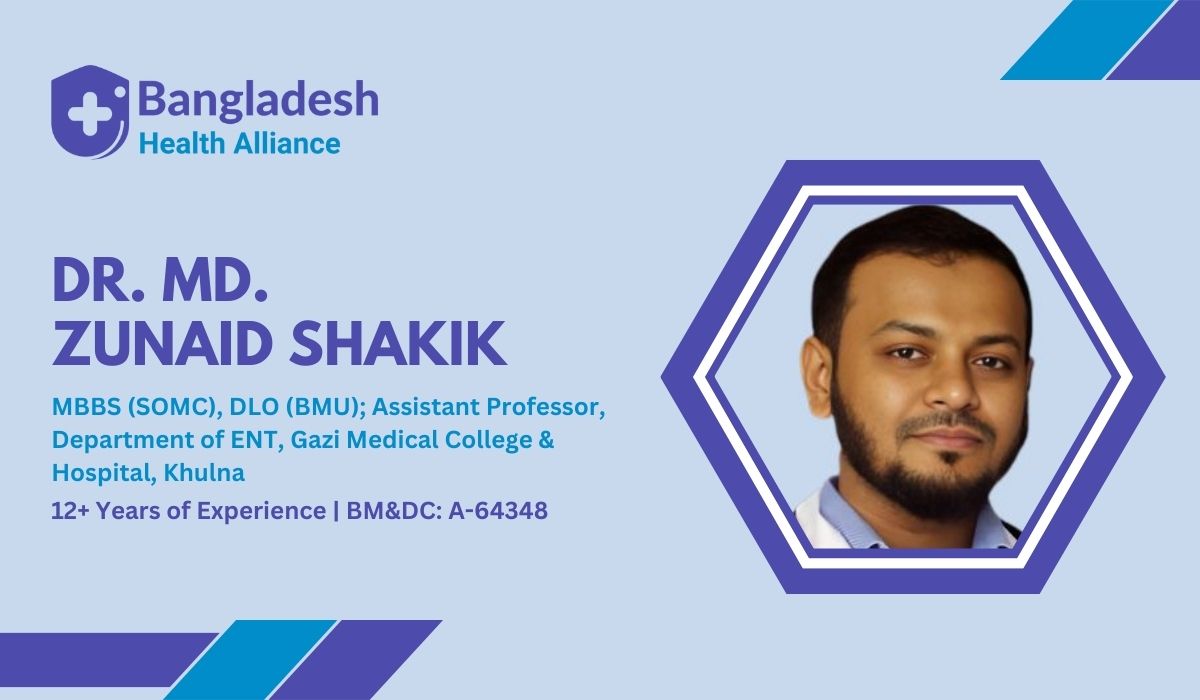 Dr. Md. Zunaid Shakik — ENT Specialist & Head Neck Surgeon in Khulna