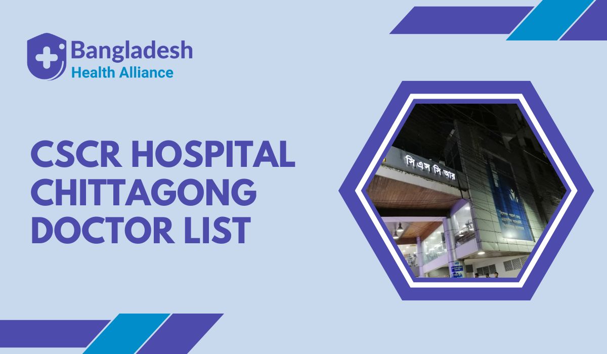 CSCR Hospital Chittagong doctor list & Appointment Detail