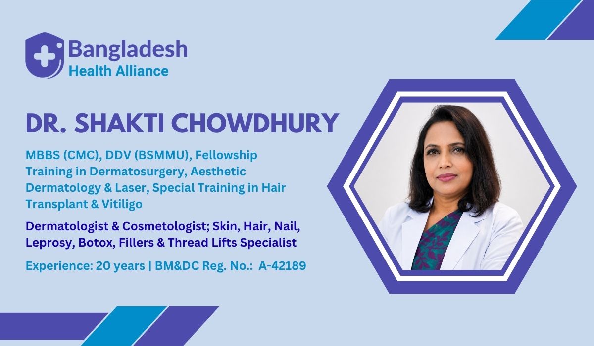 Dr. Shakti Chowdhury - Best Skin Specialist or Dermatologist in Chittagong