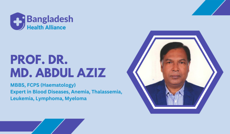 Prof. Dr. Md. Abdul Aziz Hematologist in Dhaka