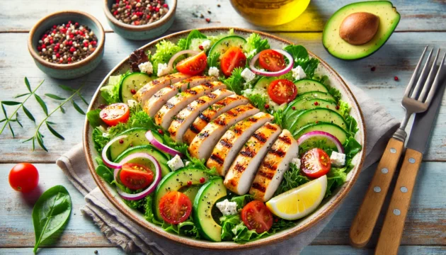 Diabetic-Friendly Grilled Lemon Herb Chicken Salad Recipe