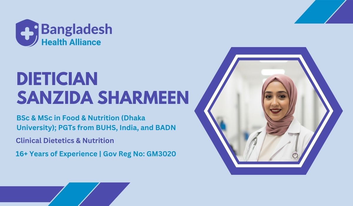 Dietitian Sanzida Sharmeen in Nutrition Expert Dhaka, Bangladesh