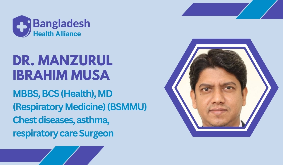 Dr. Manzurul Ibrahim Musa - Chest diseases, asthma, respiratory care Surgeon in Khulna