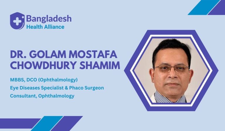 Dr. Golam Mostafa Chowdhury Shamim – Expert Eye Diseases Specialist & Phaco Surgeon in Chittagong, MBBS, DCO (Ophthalmology), providing advanced ophthalmic care.