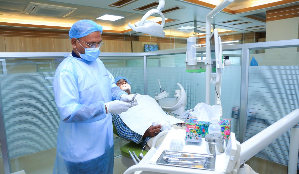 Prof. Dr. B.A.K Azad Providing Treatments for a Male patients