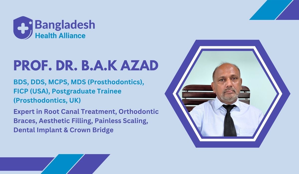 Prof. Dr. B.A.K Azad – Prosthodontist & Implantologist Dhaka