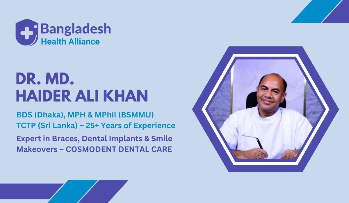 Dr. Md. Haider Ali Khan – Orthodontist and Dental Implant Specialist in Dhaka
