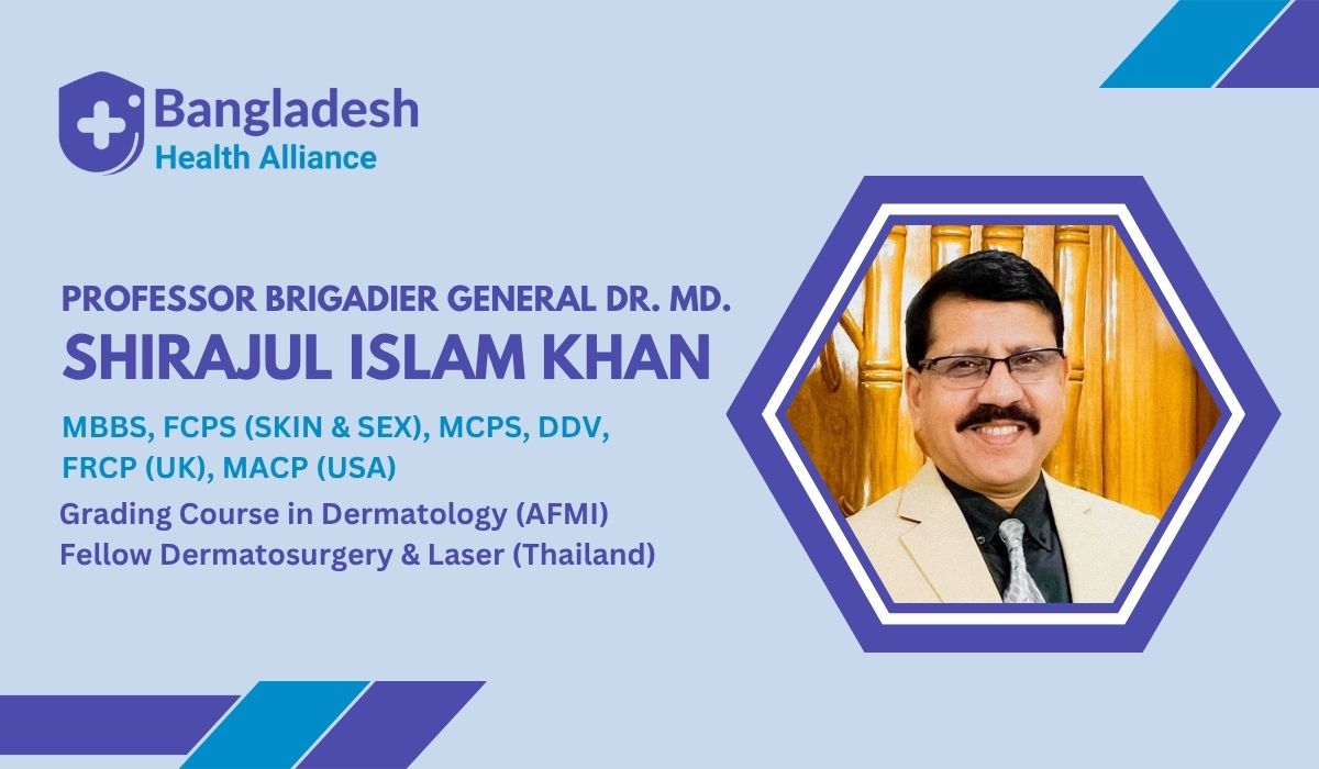 Prof. Brig. Gen. Dr. MD Shirajul Islam Khan, Dermatologist