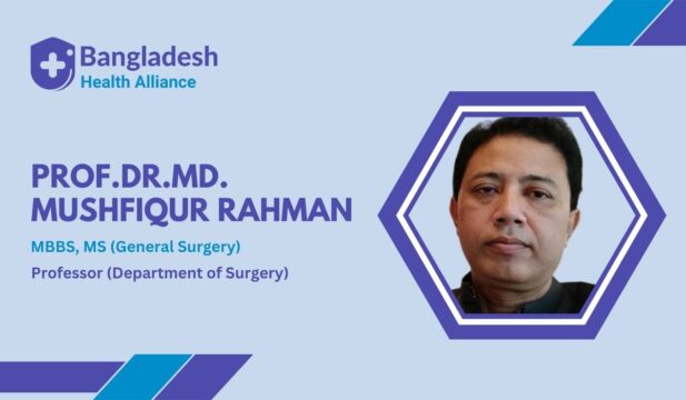 Prof.Dr.Md. Mushfiqur Rahman General and Laparoscopic Surgon, Rangpur.