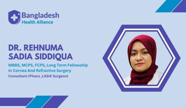 Dr Rehnuma Sadia Siddiqua - Consultant (Phaco ,LASIK surgeon)