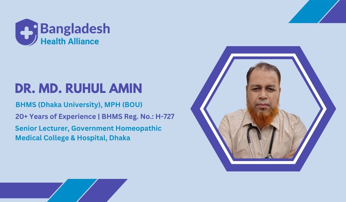 Dr. Md. Ruhul Amin - homeopathic physician in Bangladesh
