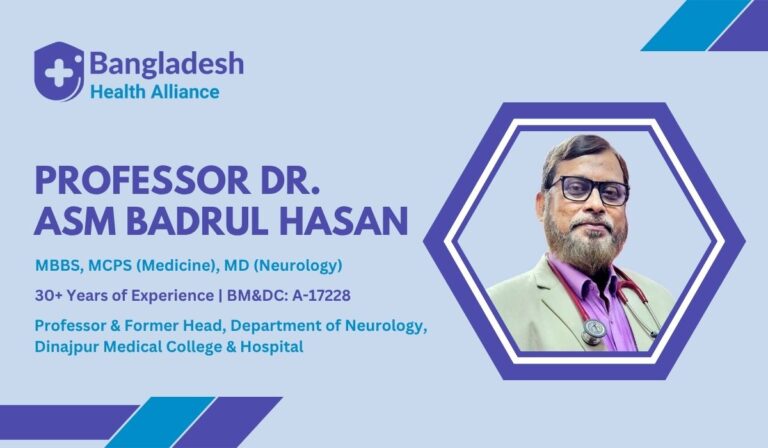 Professor Dr. ASM Badrul Hasan - Neurologist Dinajpur