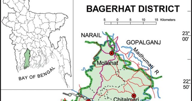 Bagerhat District Map