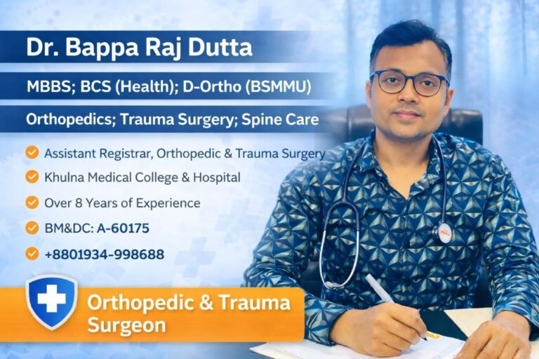 Dr. Bappa Raj Dutta -Orthopedics; Trauma Surgery; Spine Care