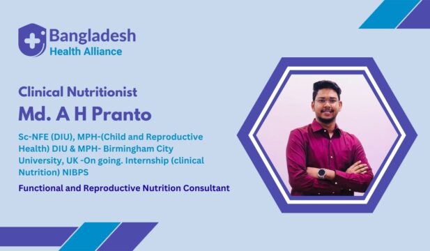 Nutritionist Md. A H Pranto - Nutrition Consultant Dhaka