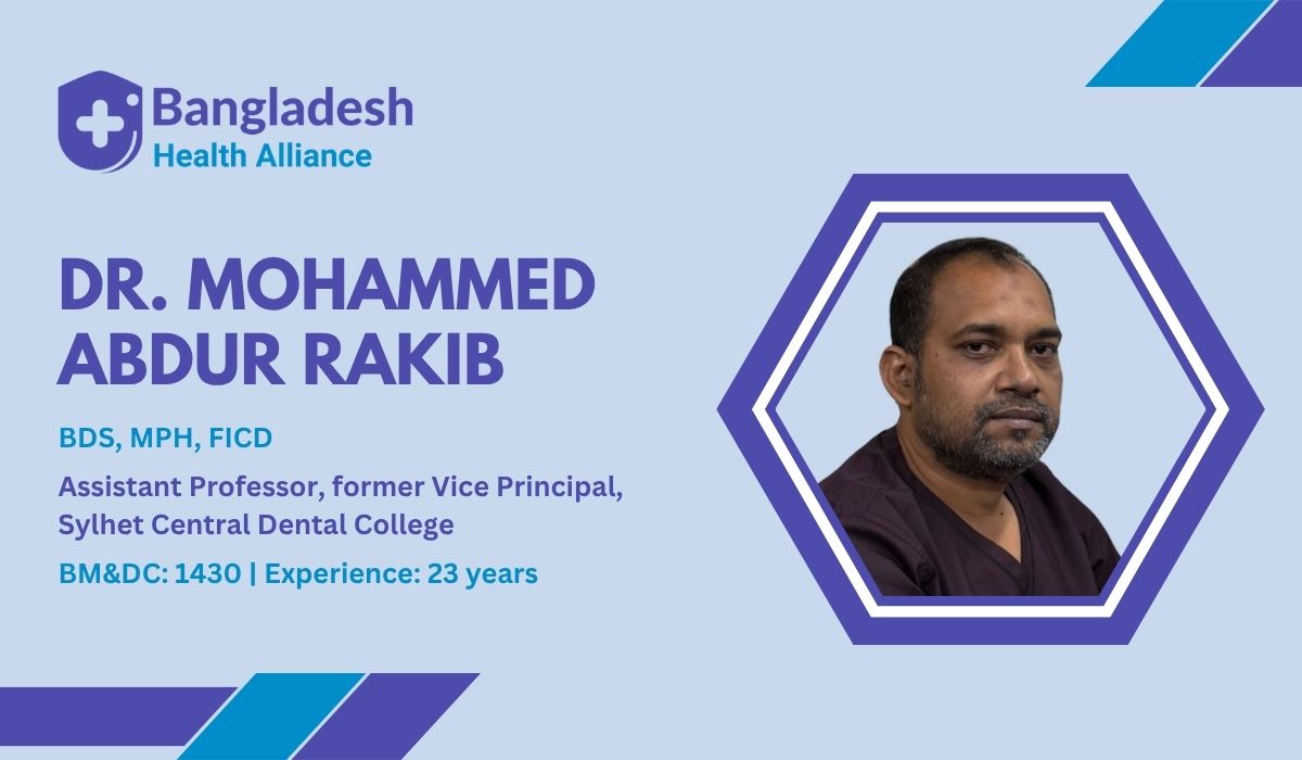 Dr. Mohammed Abdur Rakib Trusted Dental Implant Specialist Sylhet