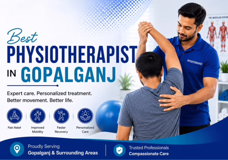Therapist assisting a patient with controlled rehabilitation exercises in Gopalganj and Gopalganj Sadar.
