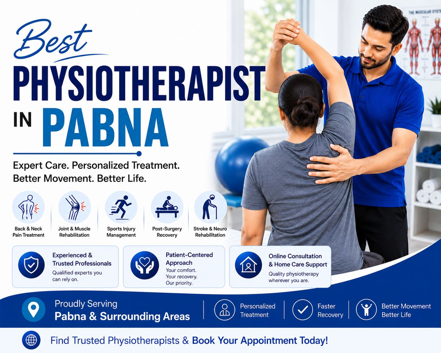 Physiotherapy and rehabilitation services in Pabna