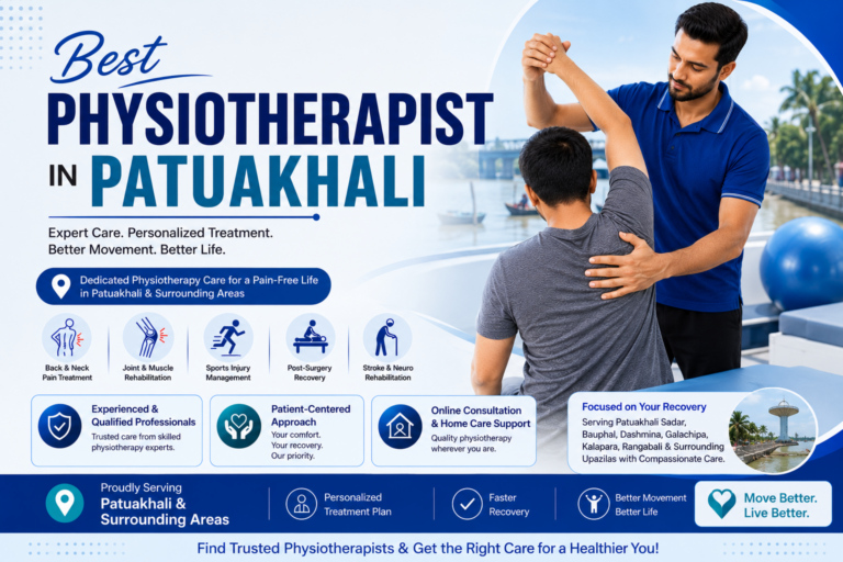 Rehabilitation care for child and elderly mobility in Patuakhali, including Bauphal.