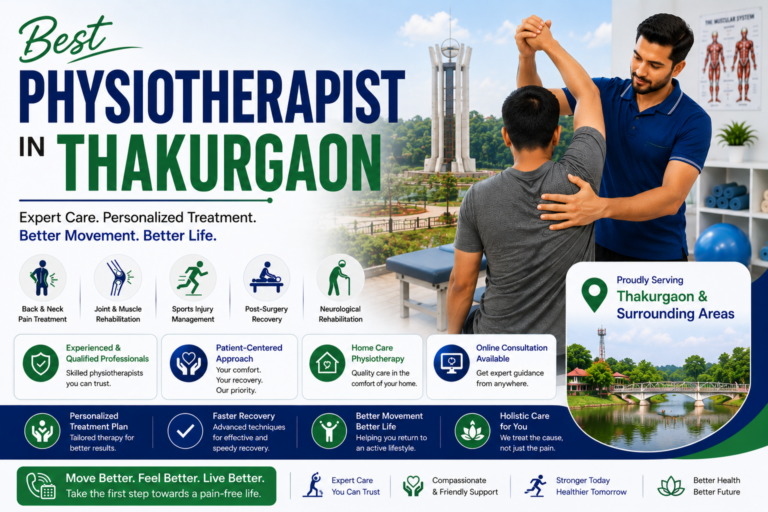 Physiotherapy session for back, neck and joint care in Thakurgaon, covering Thakurgaon Sadar and surrounding areas.