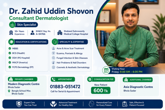 Dr. Zahid Uddin Shovon — Skin Specialist in Bhola Sadar