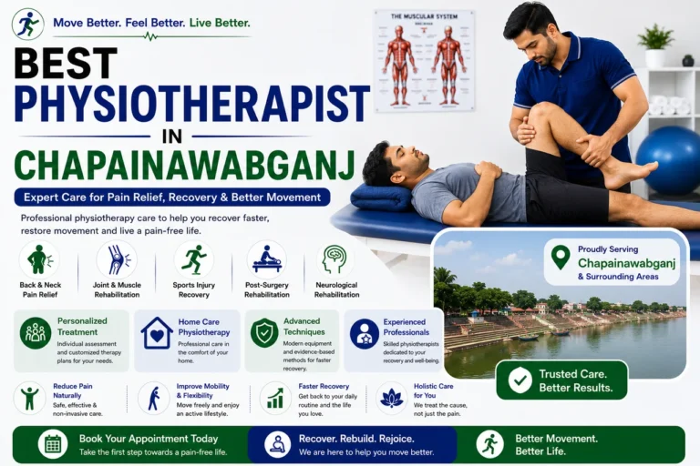 Physiotherapy for home and clinic rehabilitation in Chapainawabganj, serving Chapainawabganj Sadar and nearby areas.