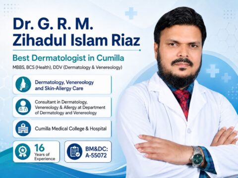 Dr. G. R. M. Zihadul Islam Riaz is a consultant dermatologist, venereologist and skin-allergy specialist practising in Cumilla