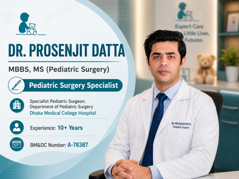 Dr. Prosenjit Datta – Pediatric Surgery Specialist in Dhaka and Pabna