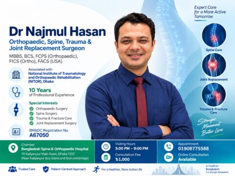 Dr Najmul Hasan – Orthopaedic, Spine, Trauma & Joint Replacement Surgeon
