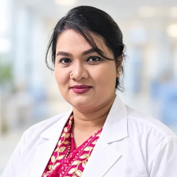 Portrait of Lt. Col. (Dr.) Jweena Bintey Jamal, dermatologist in Sylhet